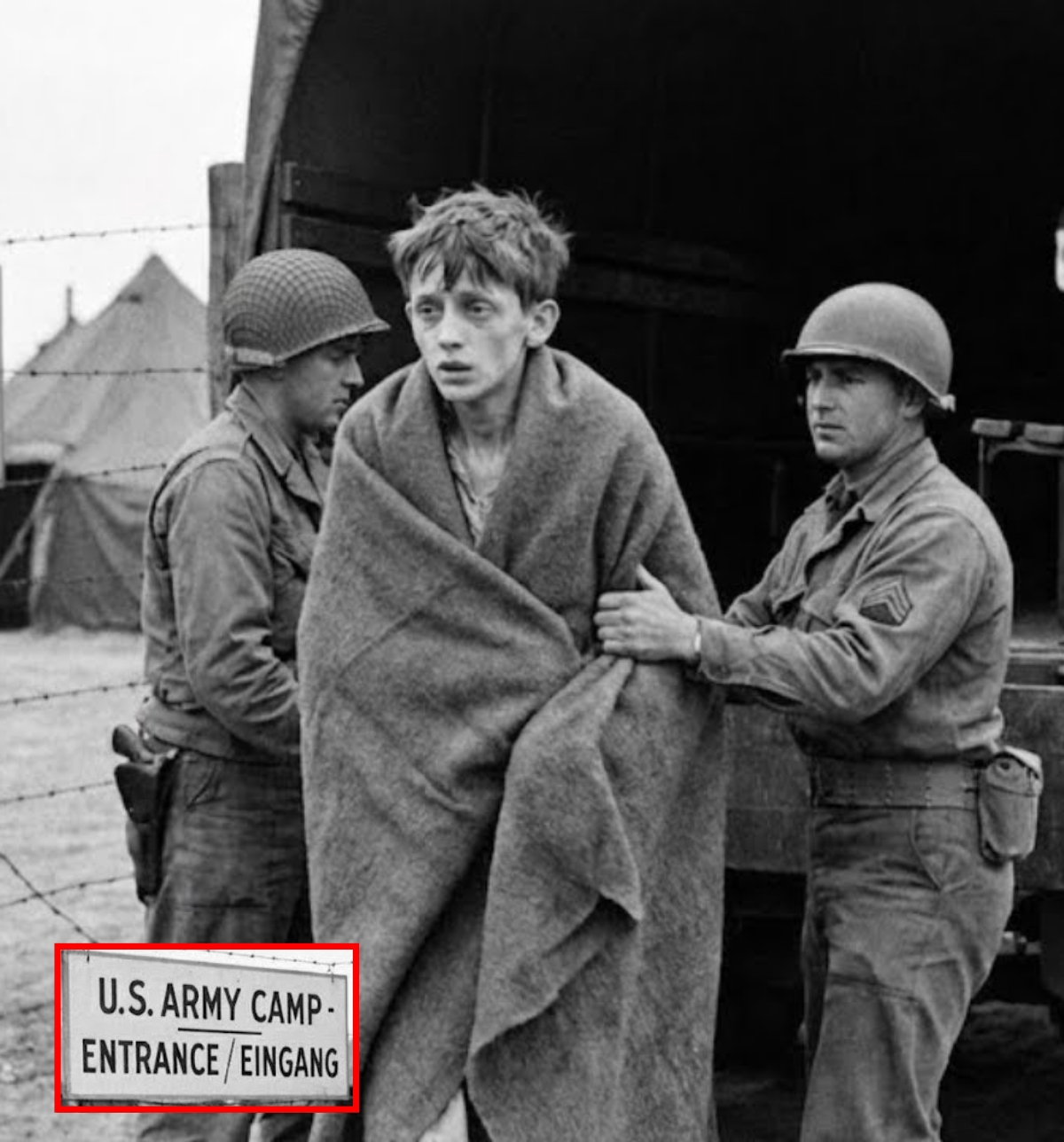 A 18-Year-Old German Pow Boy Arrived at U.S Camp Weighing 72 Pounds – Medical Exam SHOCKED Everyone