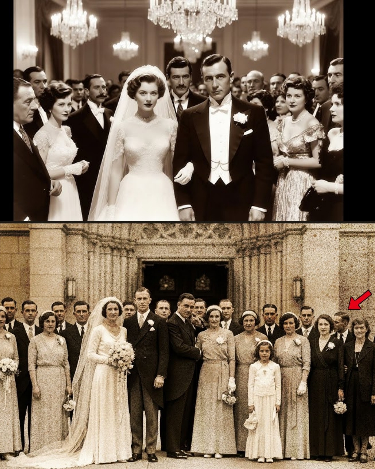 A 1931 MOB Wedding Photo Looks Peaceful — Until You See Who’s Standing Behind the Groom