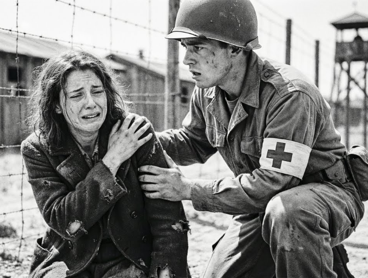 “It Burns When You Touch It” – German Woman POW’s Hidden Injury Shocked the American Soldier