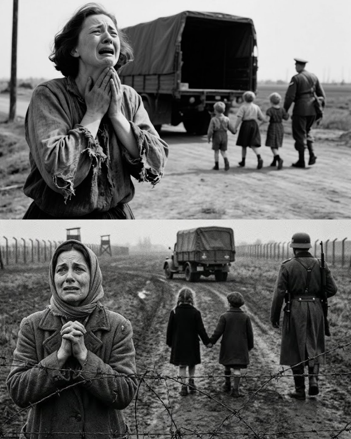 German POW Mother Watched American Soldiers Take Her 3 Children Away — What Happened 2 Days Later