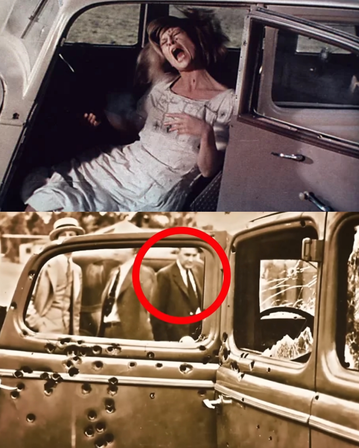This Gruesome Photo Shows The Moment Bonnie And Clyde Were Riddled With Bullets