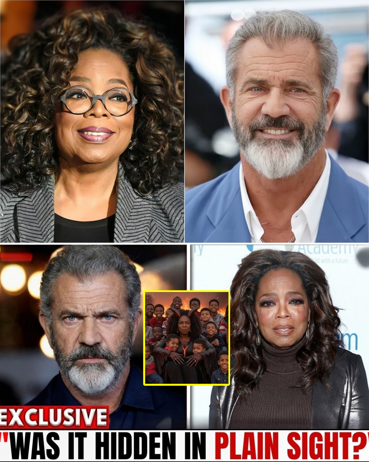 Shocking! Oprah Winfrey Faces Backlash After Mel Gibson’s Epstein Tape Claims Go Viral